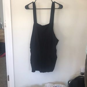 Black Urban Outfitter Overall Romper